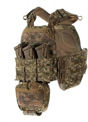 Плитоноска м7 pro збільшений боковий захист s/m .l/xl + 4 підсумки піксель