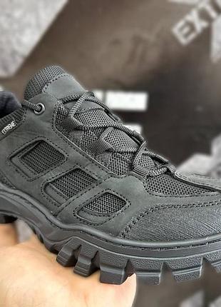 Тактические летние дышащие кроссовки с теп подошвой черный 44