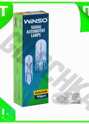 Ve лампа накаливания winso 12v new version w5w 5w для авто освещения салона и багажника светодиодная 1 n6w_ver