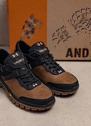 Демисезонные кожаные кроссовки valsetz цвет olive 43