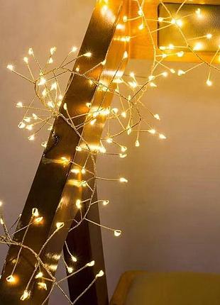 Гирлянда светодиодная от сети роса y25-27ww 19576 20 м 500 led теплый желтый