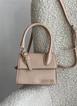 Сумка jacquemus le chiquito moyen boucle premium бежевий