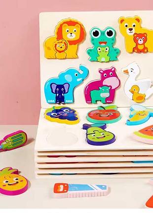 Вкладыши c 73249 (120) разнообразных форм для развития