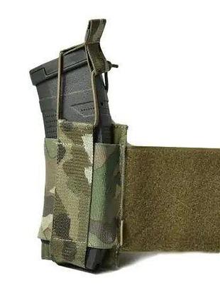 Подсумок для магазинов на velcro боковой, горизонтальный правый или левый мультикам