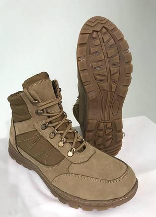 Тактичні зимові ботинки хутро койот 37