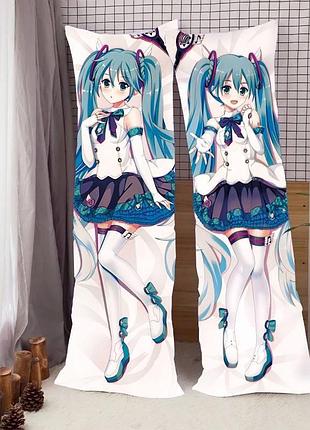 Подушка-обнимашка 3d дакимакура мику 3735_f 16476 130х40 см