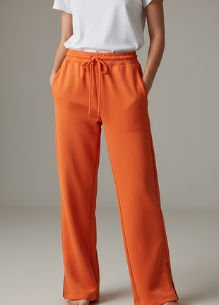 ✨ яскраві прямі широкі штани h&amp;m з високою посадкою