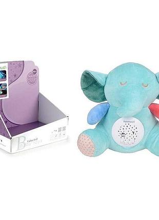 Световой проектор с мелодиями «слоненок» fm 01-8 (24), звездное небо, музыка в комплекте