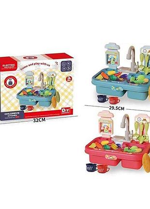 Набор кухонной посуды 33029 a (36/2) с двумя цветами, электронный кран, овощной и фруктовый комплект в коробке