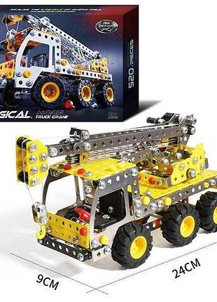 Конструктор 816 b-437 (24) “вежевий підйомник”, 520 деталей із металевими елементами, у коробці