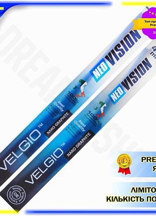 Dm комплект бескаркасных щеток спецификация 2.2 стеклоочистителей velgio neo vision для volkswagen pas spe|lz