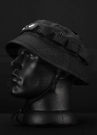Панама рип-стоп с велкро панелями черная