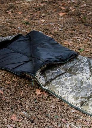Спальный мешок зима плащевка, 220*90 см утеплитель синтепон -10 °c -15 °c пиксель за потребою можна пошити на будь-який зріст