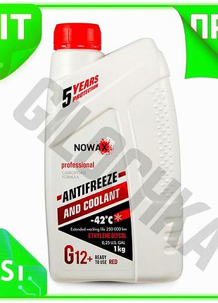 Ve антифриз nowax red g12 new version 1кг красный охлаждающая жидкость для защиты двигателя от коррози n6w_ver