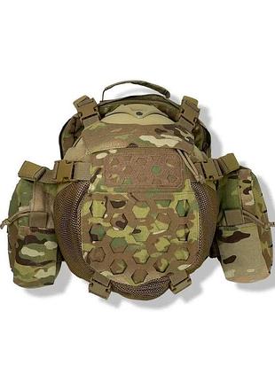 Штурмовый рюкзак 15л с креплением для шлема + 2 шт боковых подсумков мультика