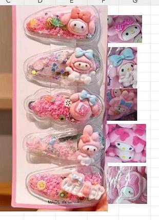 Колекція яскравих дитячих заколок c 73143 (1000) ціна за 1 лист