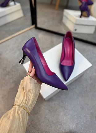 Эксклюзивные женские туфли из натуральной кожи