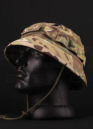 Панама тактична мультикам ріп-стоп з велкро ,фіксатором ,вентиляційна сітка