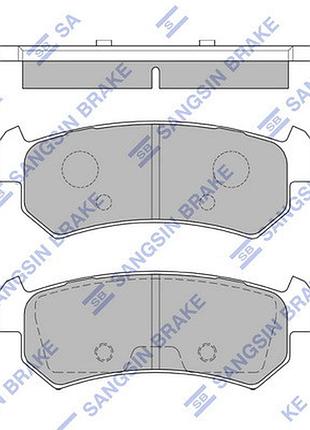 Колодки тормозные дисковые задн chevrolet lacetti ліфтбек (j200) 1.6 2003.03-2013.03 hq sp1160