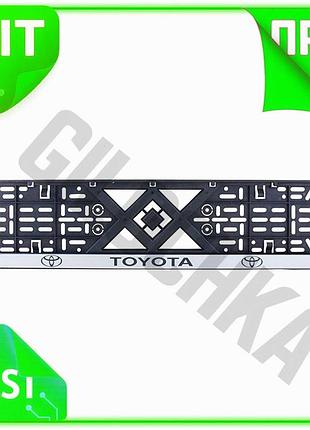 Ve рамка bi-plast для номера new version toyota кріплення номерного знака автомобіля універсальне міцн n6w_ver