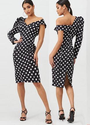 Розпродаж сукня lavish alice міді горох