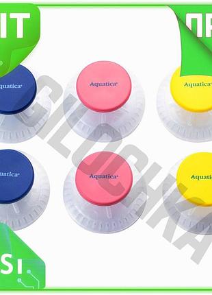 Ve крючки на вакуумных присосках new version aquatica цветные 6шт для ванной комнаты держатели для пол n6w_ver