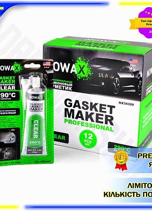 Dm герметик високотемпературний nowax специфікація 2.2 100% прозорий силіконовий 85г для ремонту двигу spe|lz