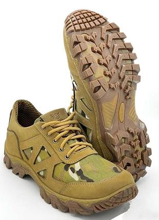 Тактические демисезонные кроссовки: цвет койот/ мультикам 42