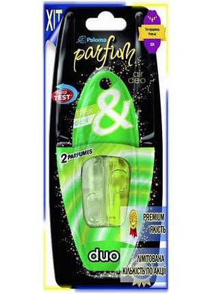 Dm ароматизатор paloma duo спецификация 2.2 fresh green жидкий парфюмерный концентрат для дома и офиса spe|lz