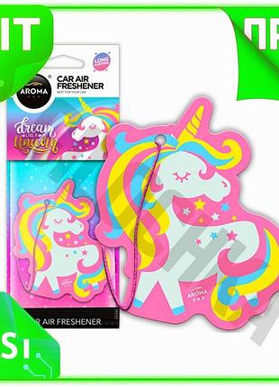 Ve ароматизатор aroma car cellulose new version glitter series unicorn подвесной освежитель воздуха дл n6w_ver