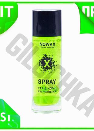 Ve ароматизатор nowax спрей для new version автомобиля и дома фруктовый зеленое яблоко 50мл освежитель n6w_ver