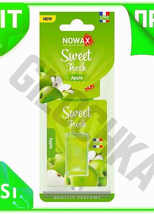 Ve ароматизатор воздуха nowax sweet new version fresh яблочный жидкий освежитель для автомобиля фрукто n6w_ver