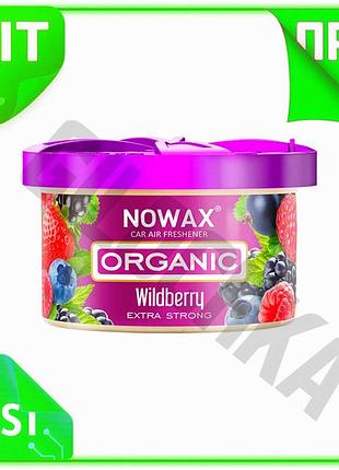 Ve ароматизатор воздуха nowax organic new version wildberry гелевый парфюмированный для автомобиля яго n6w_ver