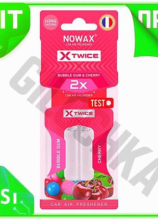 Ve ароматизатор воздуха nowax с new version двойной капсулой жвачка и вишня для автомобиля освежитель n6w_ver