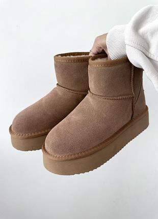 Mini platform ginger suede 🧡