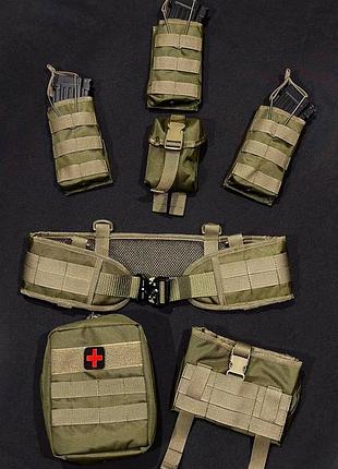 Комплект рпс кобра с магнитным ремнем + 6 подсумков олива