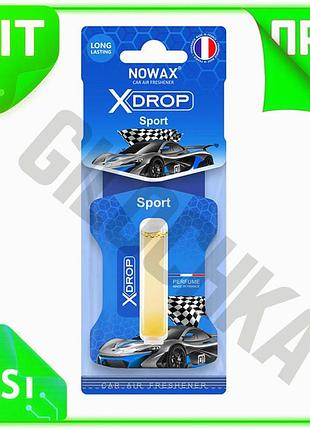 Ve ароматизатор nowax x drop new version sport целлюлозный с капсулой для автомобиля освежитель воздух n6w_ver