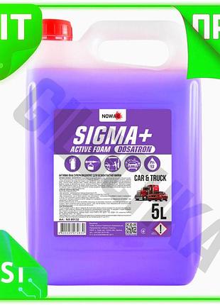 Ve активна піна nowax sigma+ new version 5л концентрат для безконтактного миття авто пінний очищувач д n6w_ver