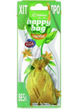 Ve ароматизатор paloma happy bag new version ваниль сухой для автомобиля интерьерный ароматизатор осве n6w_ver