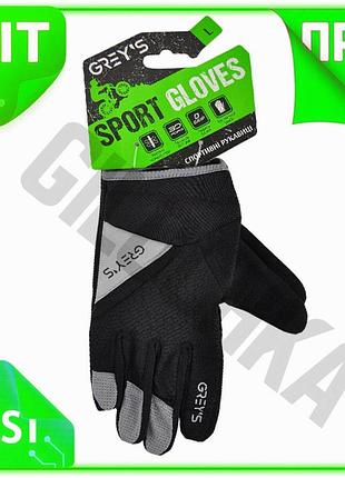 Ve велоперчатки зимние grey's черные new version с длинными пальцами и гелевыми вставками для мужчин и n6w_ver