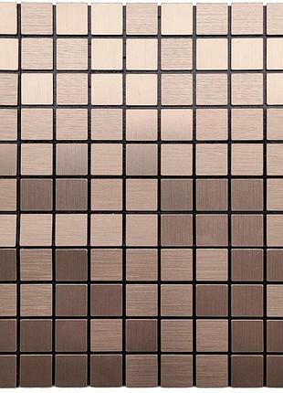 Самоклеющаяся алюминиевая плитка 300х300х3мм медная мозаика sw-00001157