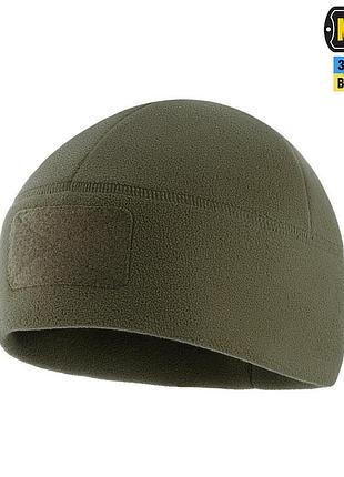 M-tac шапка watch cap elite фліс (320г/м2) з липучкою dark olive m