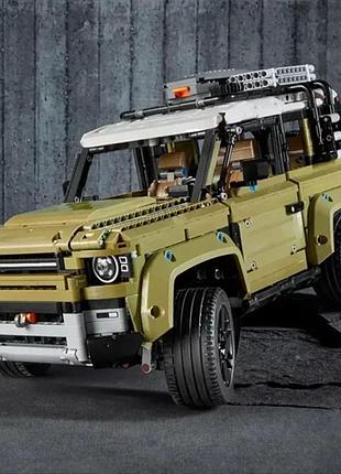 Конструктор off-road defender 2573 деталей — спортивний позашляховик, колір хакі, в стилі лего