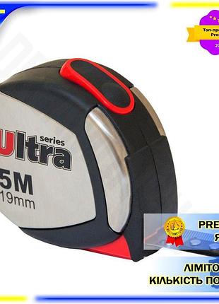 Dm рулетка магнитная нейлоновое спецификация 2.2 покрытие 5м 19мм ultra для измерений с фиксатором лен spe|lz