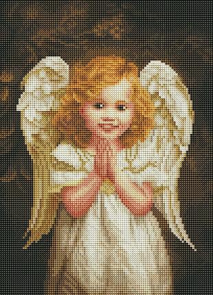 Алмазна мозаїка янгольська посмішка brushme 30 х 40 rdbs7017