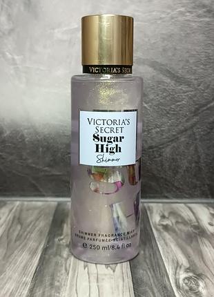 Парфумований спрей для тіла victoria`s secret sugar high shimmer 250 мл