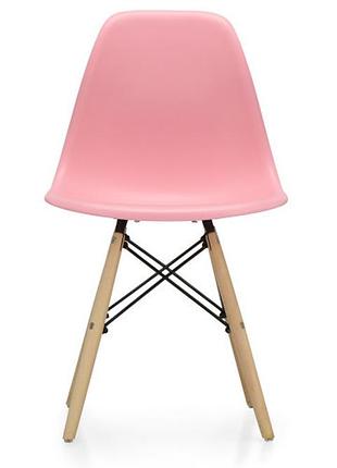 Стілець тауер вуд пластиковий рожевий