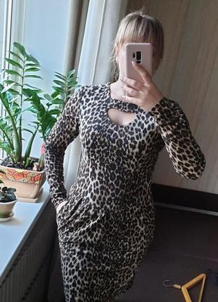 Платье леопард1 фото