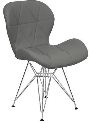 Обеденный стул стар s металлические ножки экокожа серая кухонные и обеденные стулья