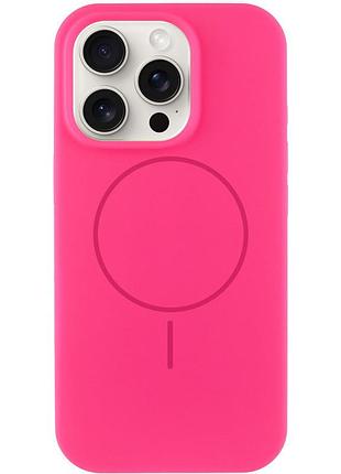Чохол silicone case full protective (aa) no logo with magsafe для apple iphone 16 pro max (6.9") рожевий / barbie pink